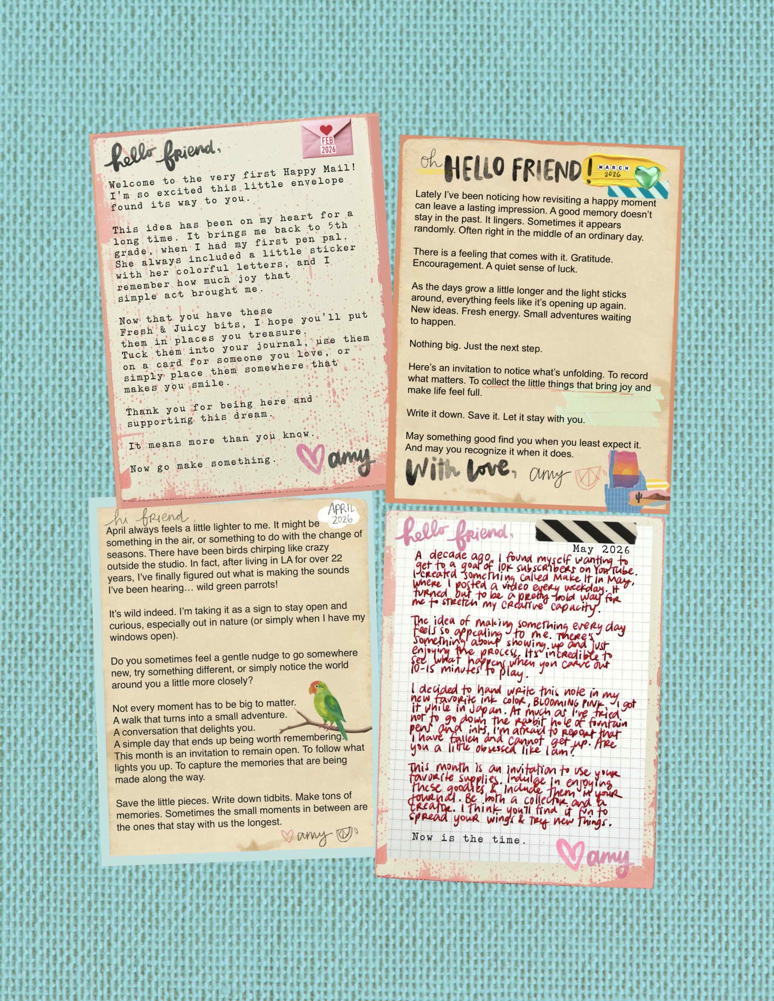 A note from Amy