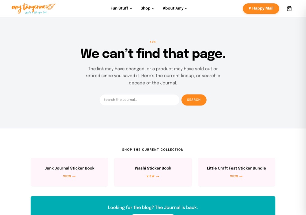 The not-found page